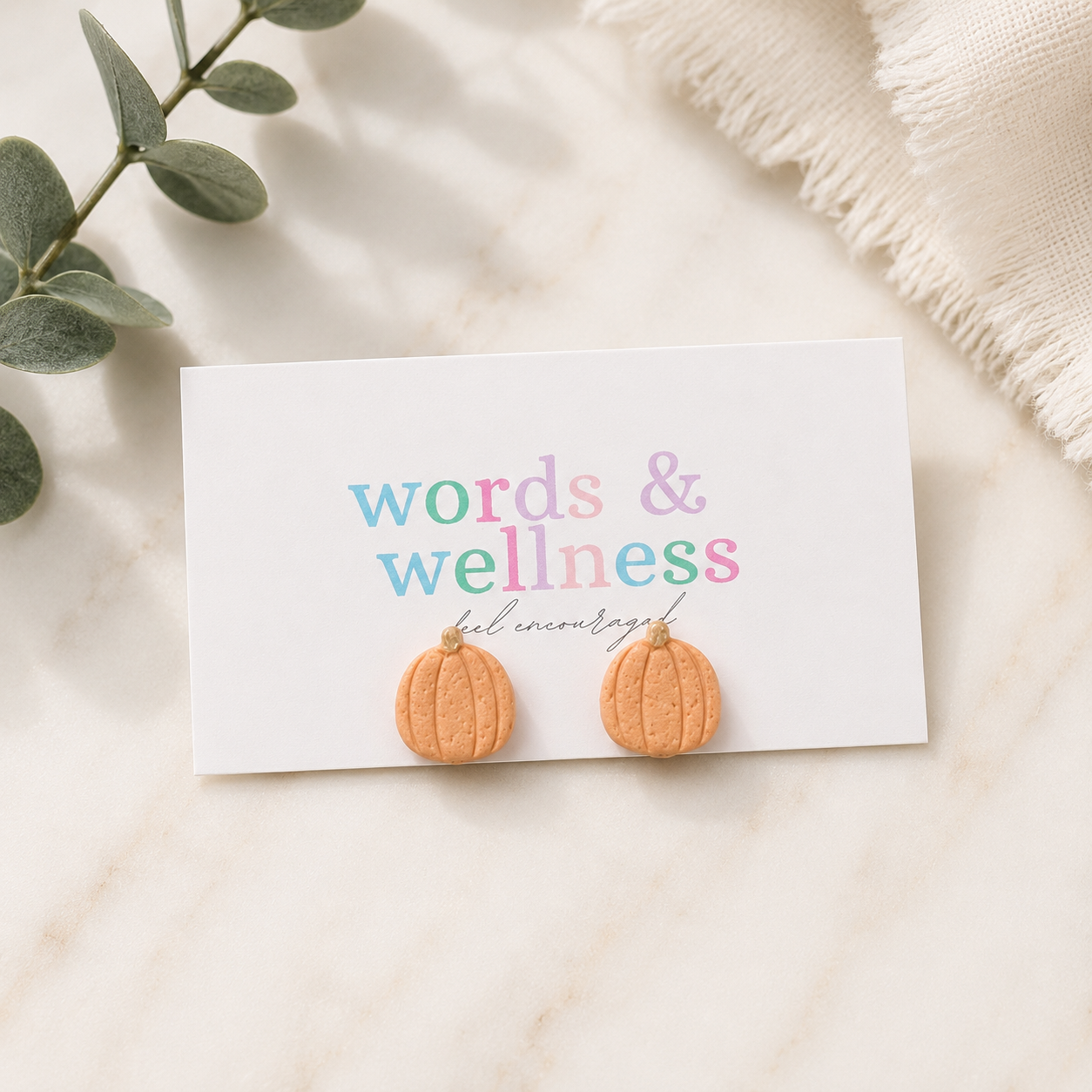 The Pumpkin Earrings (Orange)