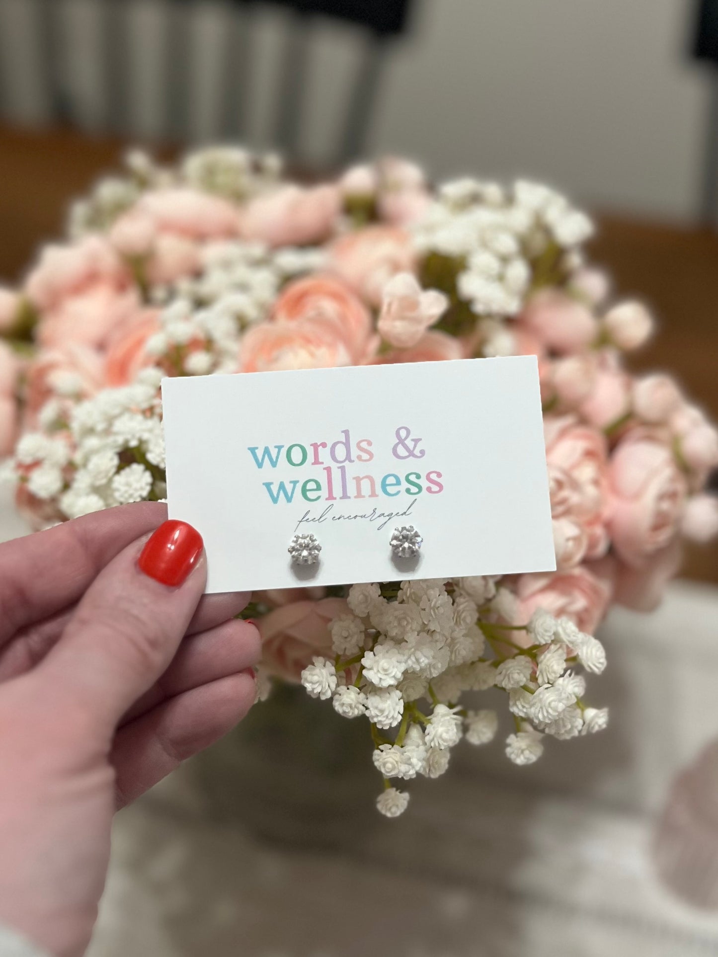 The Marilyn - Stainless Steel Round CZ Stud Earrings