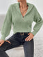 Perfect Half Zip Dropped Shoulder Pullover