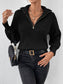 Perfect Half Zip Dropped Shoulder Pullover