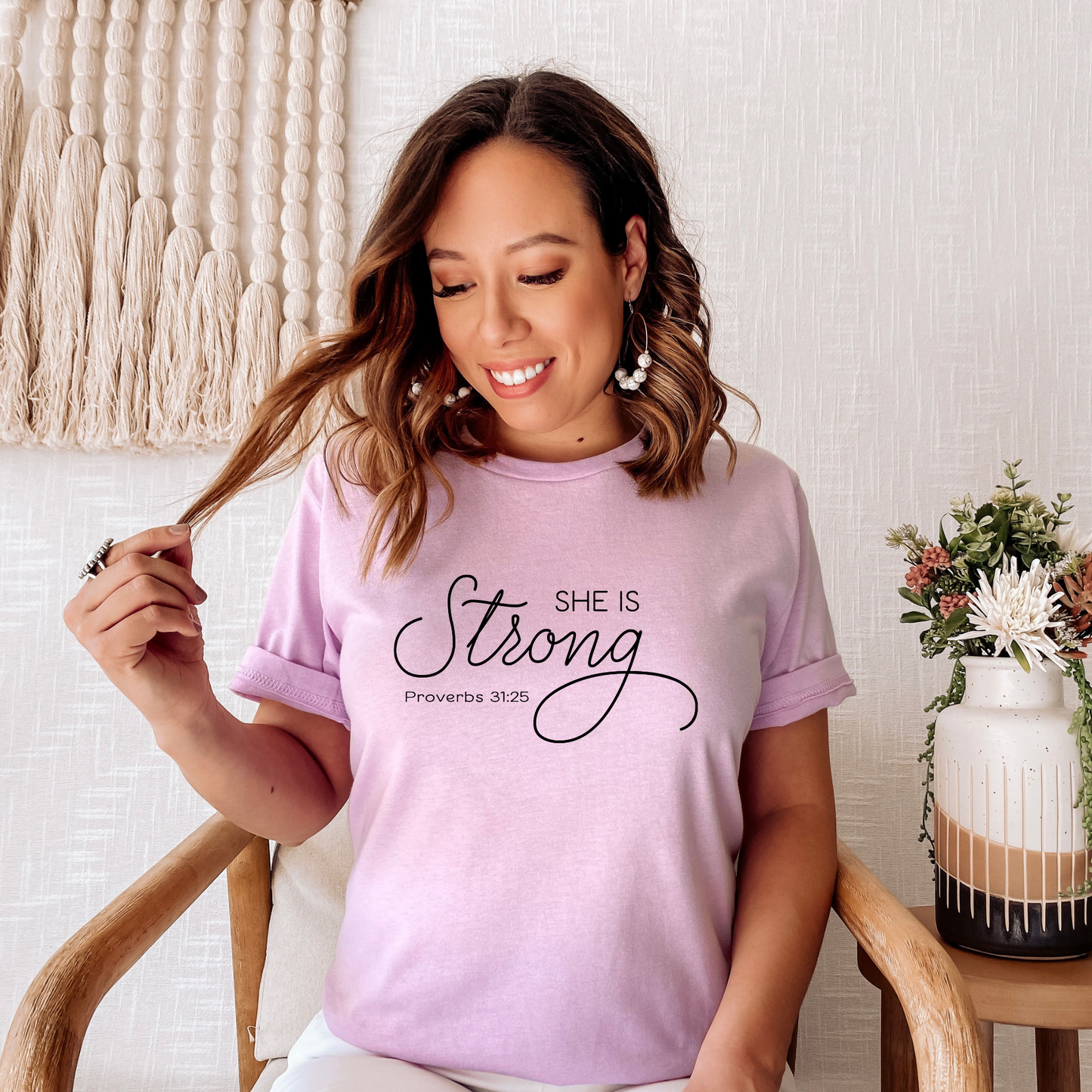 She Is Strong (Proverbs 31) T-Shirt