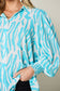 Double Take Smocked Long Sleeve Blouse