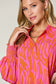 Double Take Smocked Long Sleeve Blouse