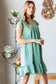 Better Days Ahead Ruffled Hem Dress, Dusty Sage