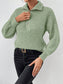 Perfect Half Zip Dropped Shoulder Pullover