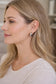 The Mira - Silvertone Ridge Hoop Earrings