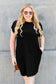 Perfect Black Short Sleeve Dress with Pockets