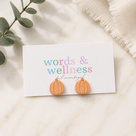 The Pumpkin Earrings (Orange)