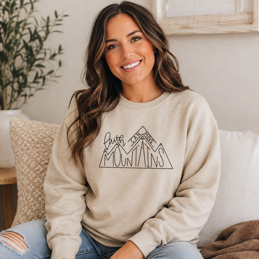 Hurricane Helene Relief Graphic Sweatshirt - SAND