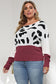 Come At Me Leopard Round Neck Long Sleeve Sweater