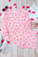 Cozy Hearts Long Sleeve Top and Shorts Lounge Set