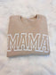 MAMA Puff Print Graphic Sweatshirt - SAND