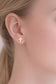 The Sydney - 18K Gold Coated Cross Stud Earrings