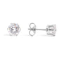 The Marilyn - Stainless Steel Round CZ Stud Earrings