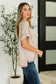 Catch Me Loungin’ Cable Ribbed Knit Top in Ash Mocha