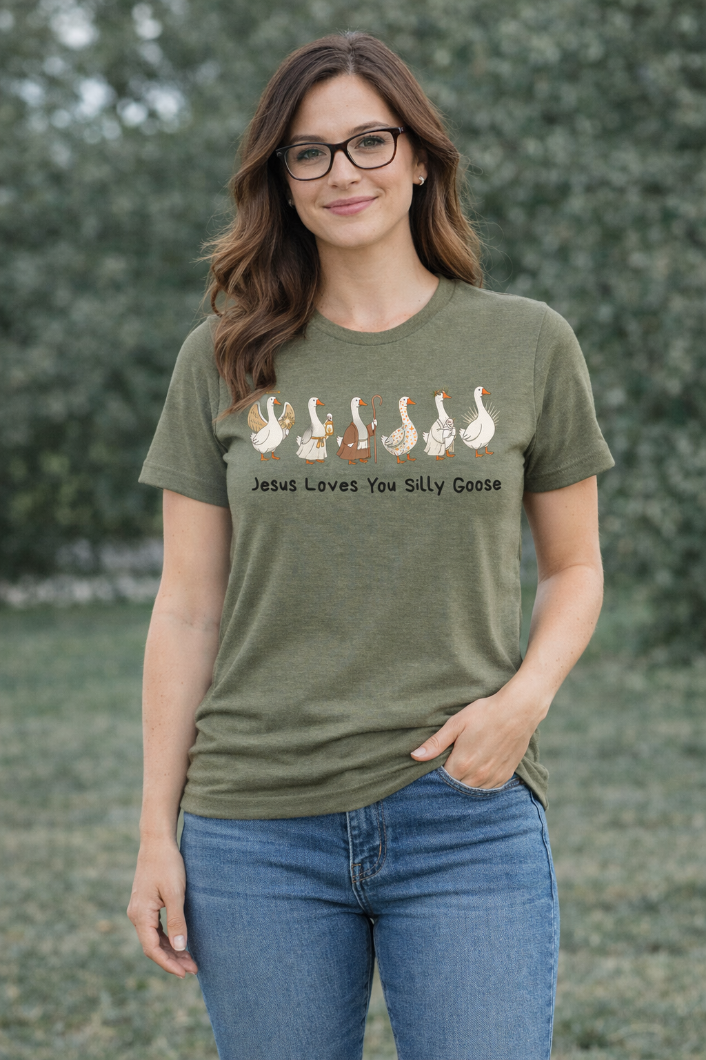 Jesus Loves You Silly Goose T-Shirt