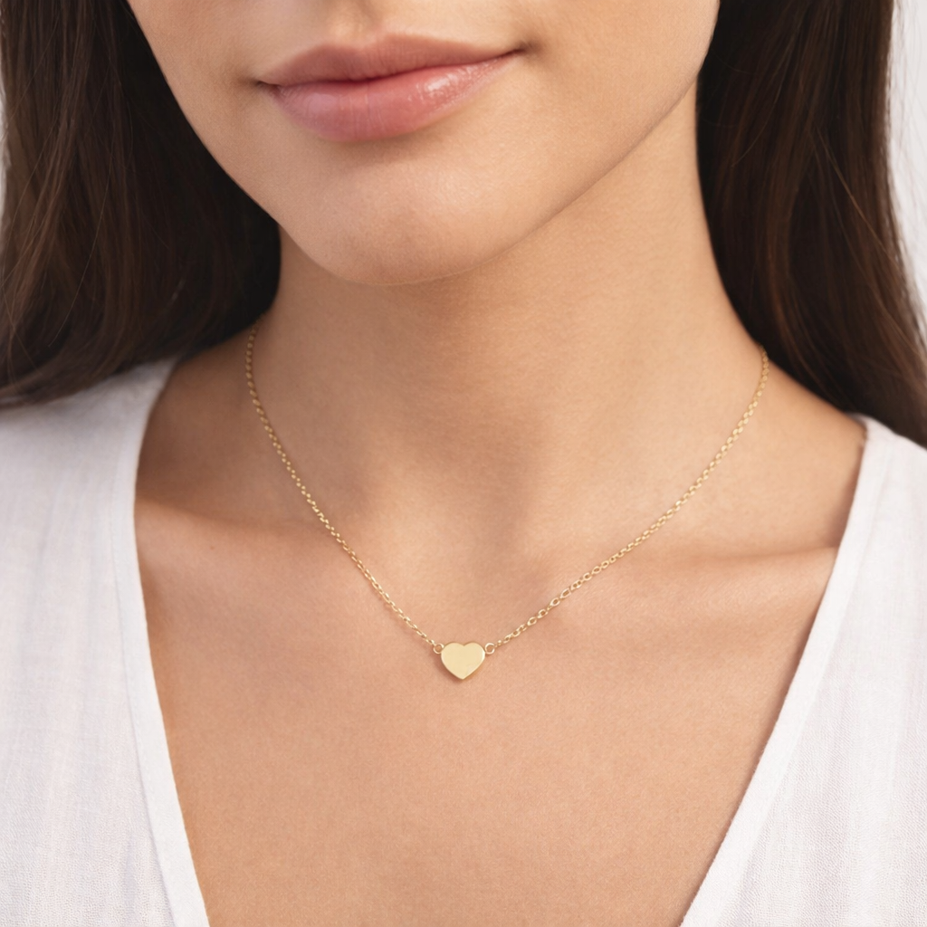 The Emma - 18K Gold Coated Mini Heart Necklace