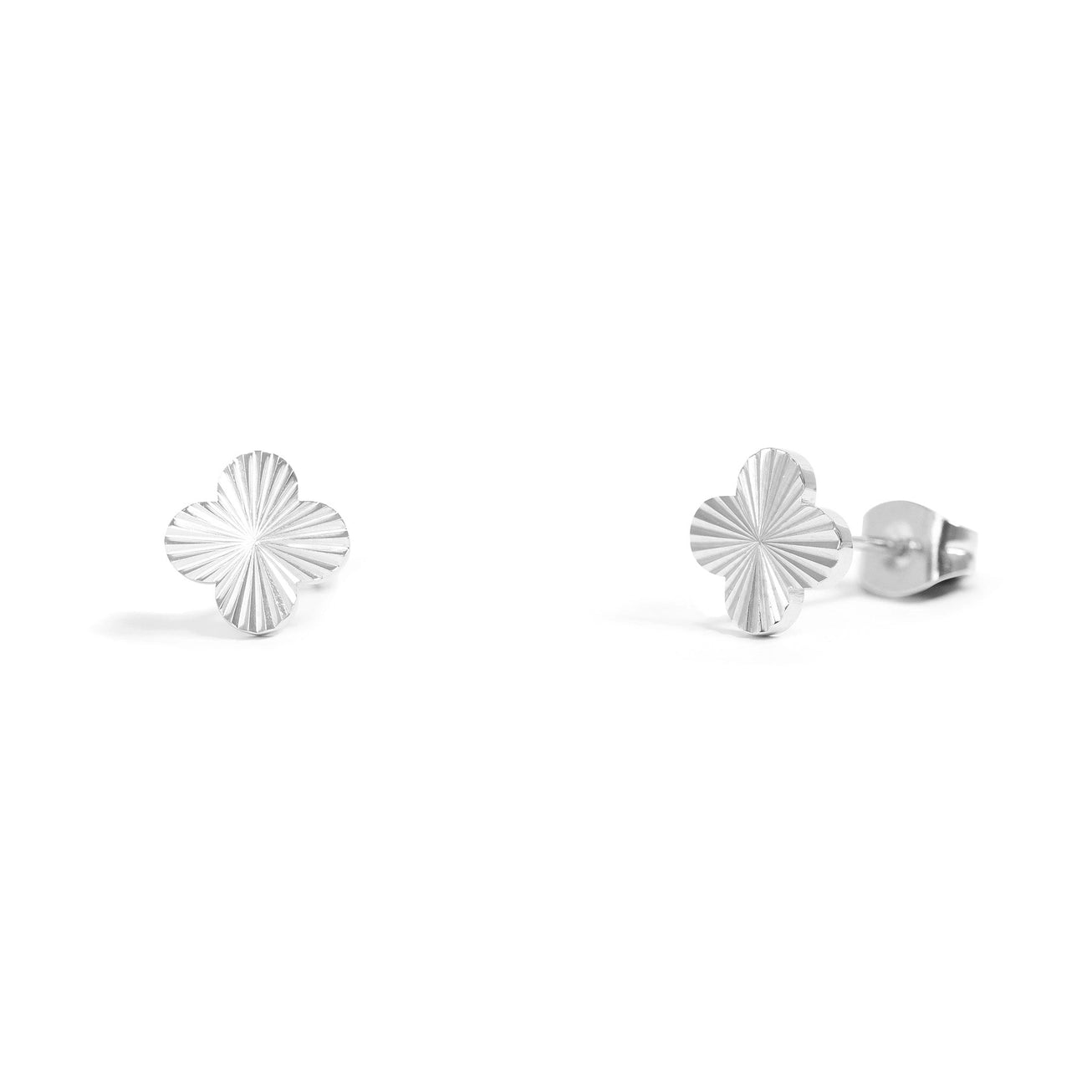 The Fiona - Stainless Steel Clover Earrings