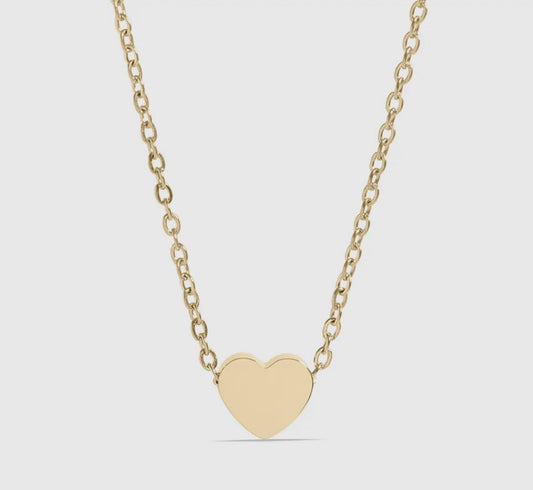The Emma - 18K Gold Coated Mini Heart Necklace