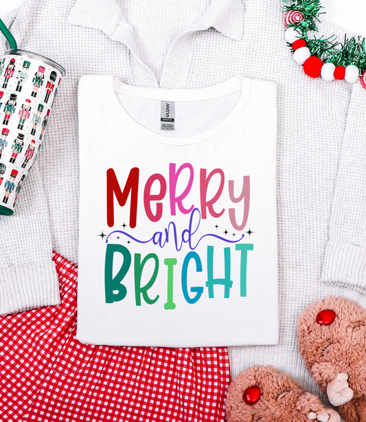 Merry and Bright Graphic Tee or Sweatshirt