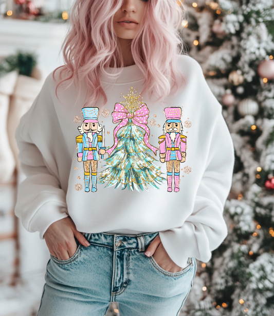 Nutcracker Wonderland in White Graphic Tee or Sweatshirt