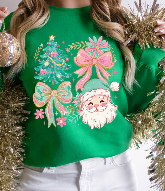 Tinsel and Bow Graphic Tee or Sweatshirt