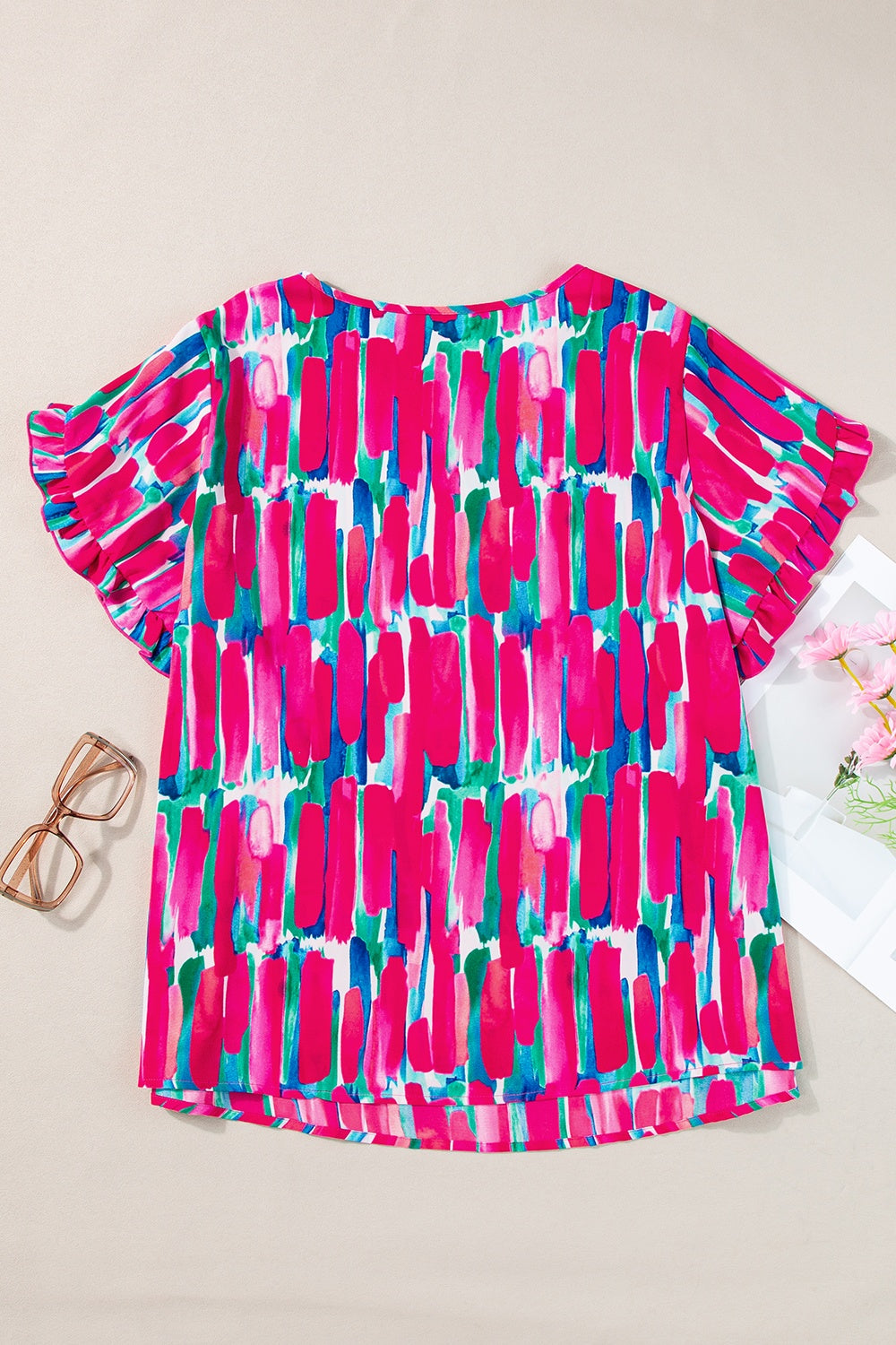 So Pretty Plus Size Petal Sleeve Blouse