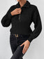 Perfect Half Zip Dropped Shoulder Pullover