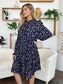 Perfectly Me Ruffle Hem Long Sleeve Tiered Dress