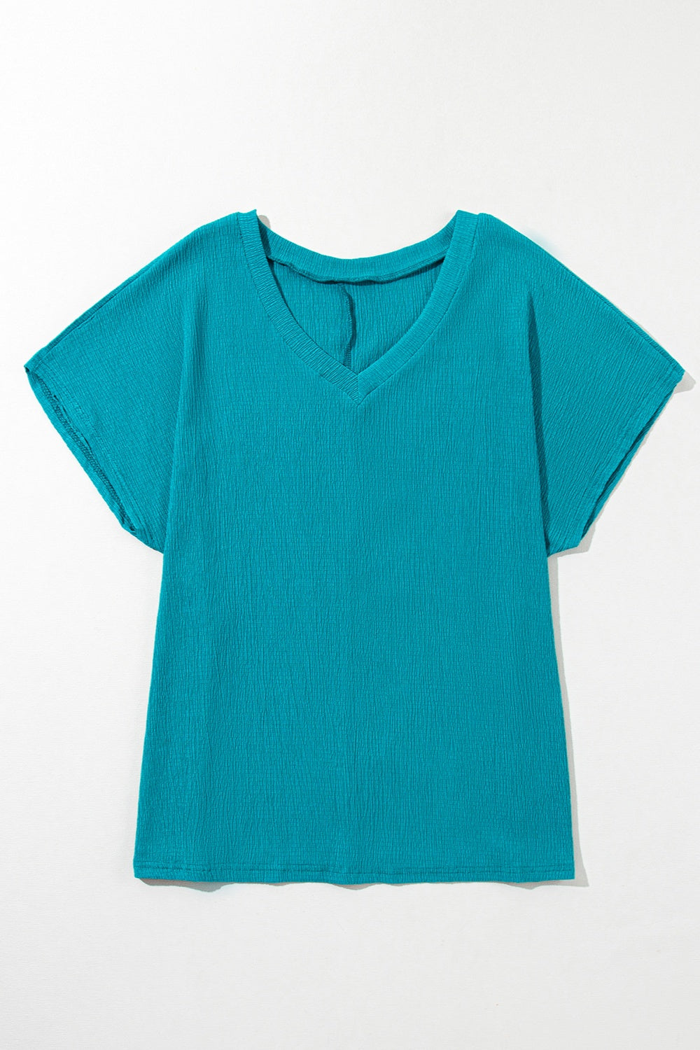 The Mindy Plus Size V-Neck Short Sleeve Top