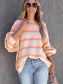 The Best Day Striped Long Sleeve Sweater