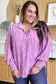 Double Take Smocked Long Sleeve Blouse