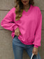 Jaded V-Neck Long Sleeve Dropped Shoulder Sweatshirt