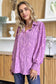 Double Take Smocked Long Sleeve Blouse