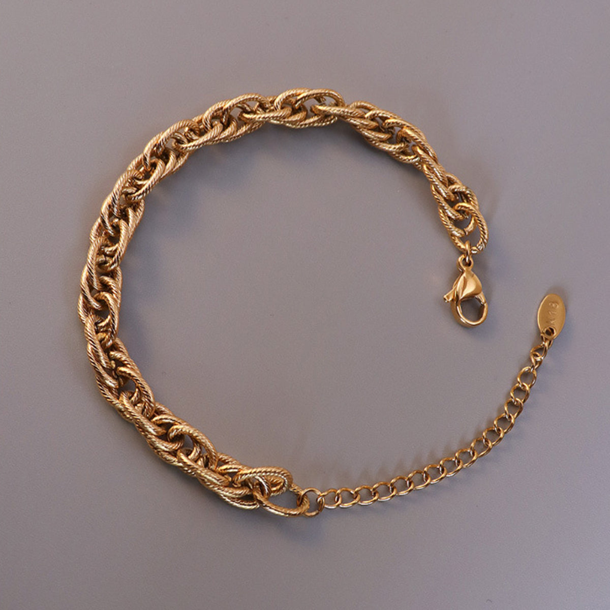 The Brittany Titanium Steel Chain Bracelet