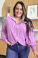 Double Take Smocked Long Sleeve Blouse