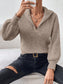 Perfect Half Zip Dropped Shoulder Pullover