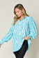 Double Take Smocked Long Sleeve Blouse