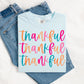 Triple Thankful T-Shirt - COMFORT COLORS CHAMBRAY BLUE